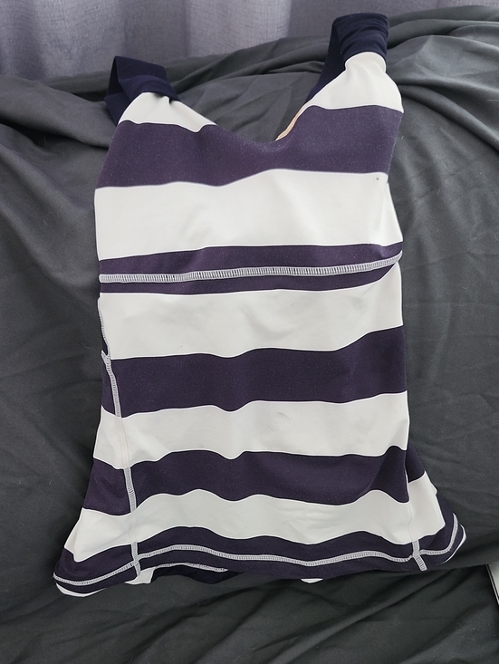 lululemon athletica Tops - lululemon athletica Navy and White Striped Tank Top